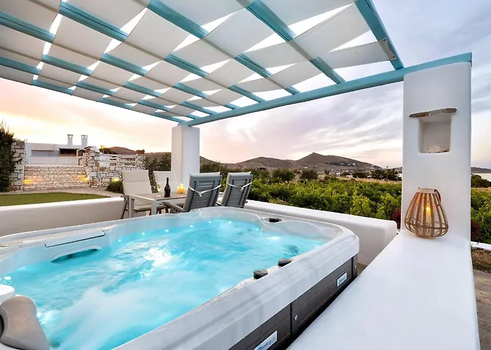 Luxury Paros 1 Bedroom Vrachian Earth Private Jacuzzi ヴィラ