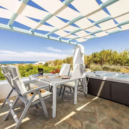 Luxury Paros 1 Bedroom Vrachian Earth Private Jacuzzi Villa Protorgia
